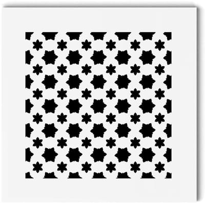 Ventilatierooster Decoratief - Ventilatie Cover - Witte Afwerking - 200 x 200 mm - Hexagon Patroon - Effectieve Ventilatie - Luchtrooster