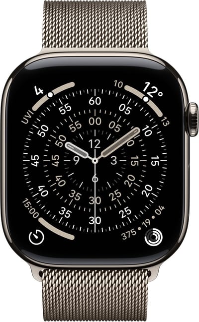 Apple MGJ24ZM/A Band Natuurlijk Roestvrijstaal - M/L - 46mm