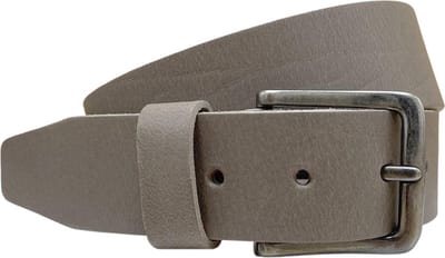 Riem - Riem Dames - Taupe / Grijs Italiaans Leer - 4.5 cm brede leren riem – Riem Heren - Broekriem Heren - Totale Riem Lengte 105 cm (Taillemaat tot 85 cm)