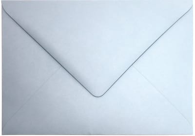 Gladde blauwe enveloppen A6 - 125 x 175 mm - 25 stuks - NK natgelijmde - 120 gram - Malmero - Netuno