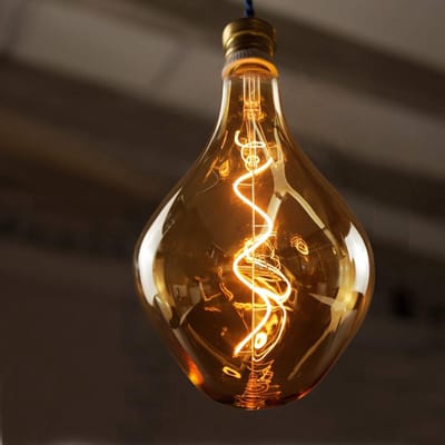Grote Ongewone E27 LED Lamp 3W met Irregulaire Vorm, Warm Wit 2200K voor Decoratieve Verlichting in Huis, Café, Bar en Restaurant
