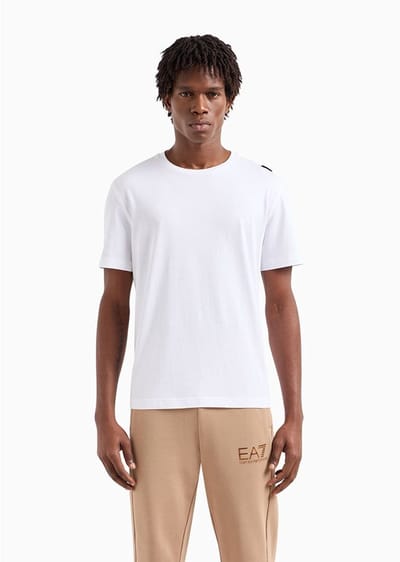 Ea7 Emporio Armani 6dpt06-pjffz T-shirt Met Korte Mouwen Wit S Man