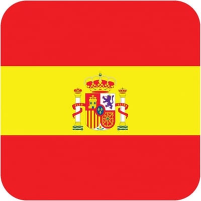 Bierviltjes Spaanse vlag vierkant 15 st