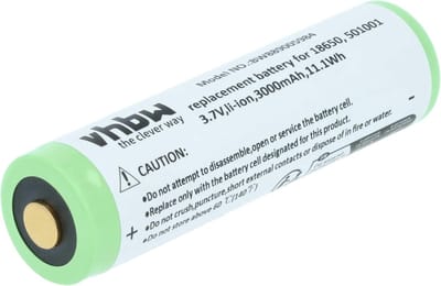Vervangende Batterij - Oplaadbare Energiebron - Outdoor Verlichting - Hoge Capaciteit 3000mAh - 7x1.8x1.8 cm