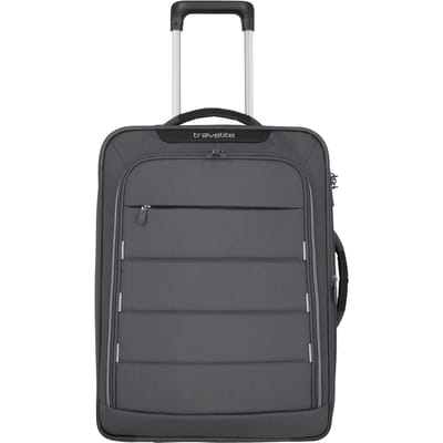 travelite Skaii 4W Hybrid-Trolley Summit Grey Donkergrijs 55cm