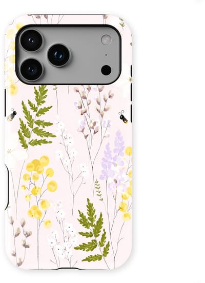 Bloemen Design Hoesje geschikt voor iPhone 17 Pro | Flower Print Tough Case met Mag | Shockproof | Bloemen Motief Backcover geschikt voor iPhone 17 Pro Spring Garden