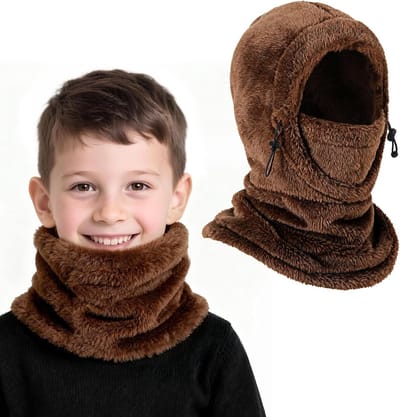 Thermische Fleece Balaclava voor Kinderen van 3-9 Jaar, Multifunctionele Winddichte Gezichtsmasker, Warm Ski Masker en Nekwarmer voor Jongens en Meisjes