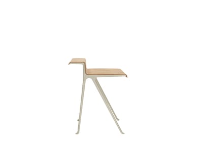 Vitra Courier bureau - krijt gepoedercoat - Eiken naturlijk geolied