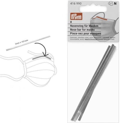 Prym Neusbrug voor mondmaskers - 8 stuks