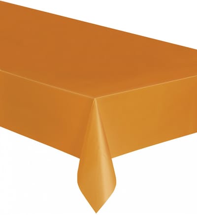 Vegaoo - Plastic oranje tafelkleed