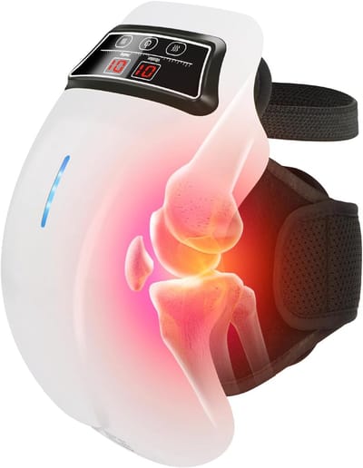 Kniebrace - Kniemassager - Beenmassager - Draadloze kniemassager - 9 warmtestanden - Vibratiemassage - Verstelbaar