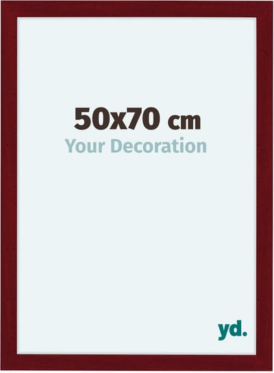 Your Decoration - Fotolijst 50x70 cm - MDF - Wijnrood Geveegd - Como