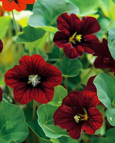 3 sets - Oost-Indische Kers Zaden Black Velvet Tropaeolum Majus Eenjarig