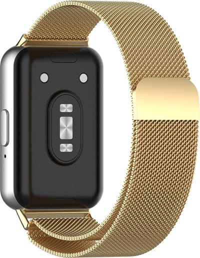Milanees bandje - geschikt voor Samsung Galaxy Fit 3 - goud