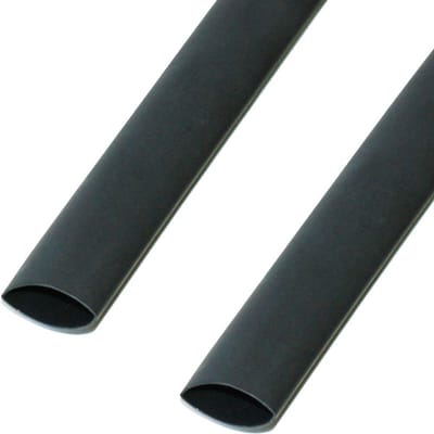Krimpkous Zwart - Krimpfolie Isolatiebuis - Kabelbescherming - Krimpsnelheid 2:1 - 30mm binnen 2m - Zwart