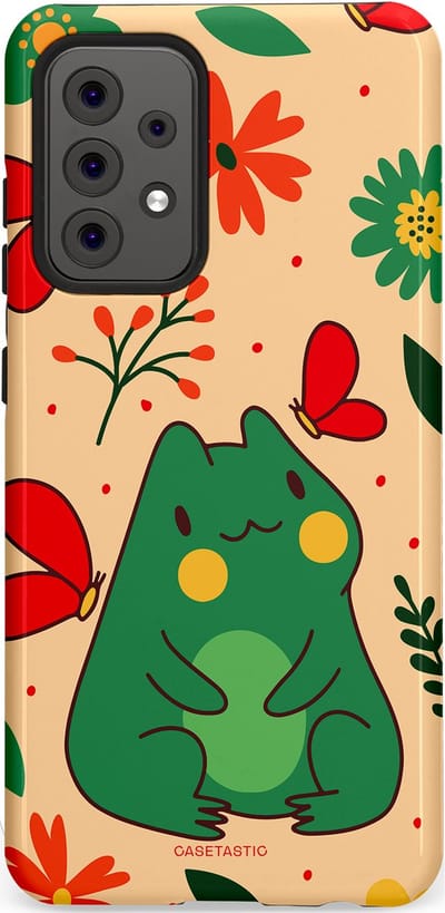 Casetastic Hoesje Geschikt voor Samsung A52 (4G/5G/s) - Stijlvolle Beschermende Duo-layer Case - Kikkerkus