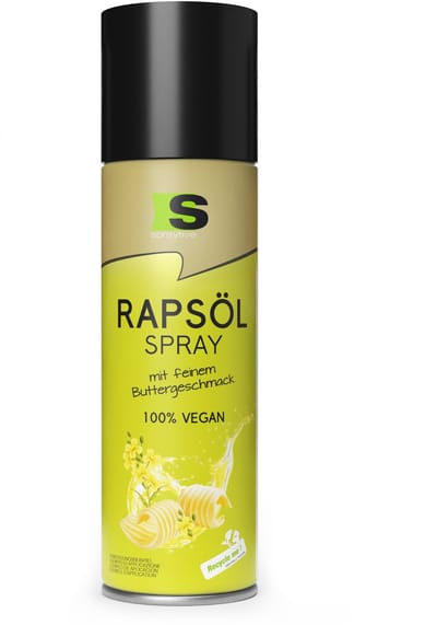 Spraytive 1x 400ml raapzaadolie kookspray met botersmaak airfryer spray voor bakken en koken caloriearm 100% vegan