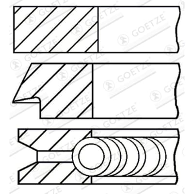 Goetze Engine Zuigerveren set GOETZE 08-422200-00