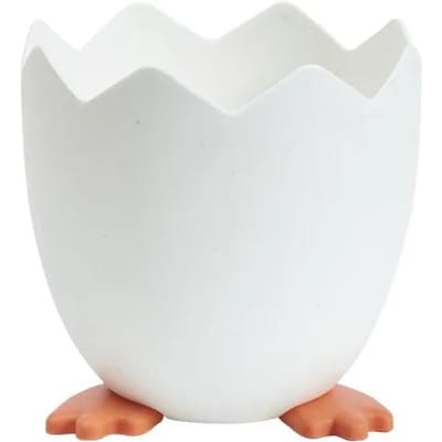 Kawaii Eierschaalvorm Pennenbakje Potloodhouder Bureau Organizer Cosmetica Opbergbak Make-up Kwasten Emmer