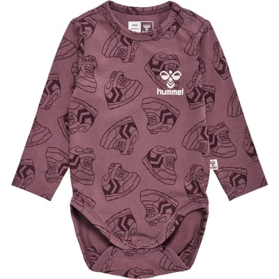 Hummel kinderbody met lange mouwen Hmlsneaker L/S 221108