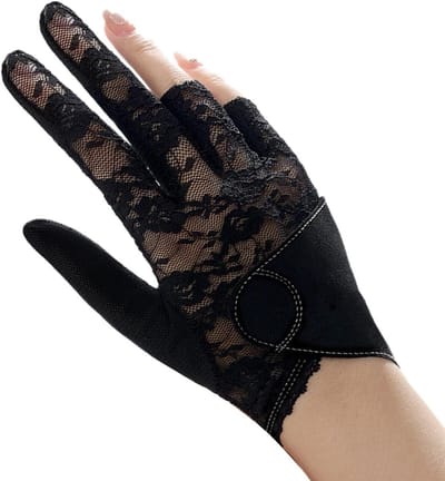 Biljarthandschoen Linkshandig - Dames Handschoen - Precisie Spel - Antislip Siliconen - Volle Vinger - Wit