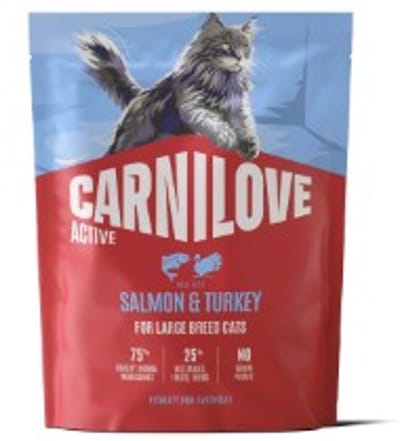 CARNILOVE ACTIVE - Cat - Salmon & Turkey for Adult Large Breeds 400g