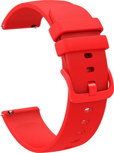 Siliconen bandje - geschikt voor Garmin Venu (2 Plus) / Venu SQ (2) / Vivomove (Style - Sport) / Vivoactive 3 / 5 / 6 / Forerunner 55 / 165 / 245 / 645 / 570 - 42mm - rood