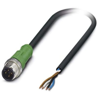 Phoenix Contact 1415588 Sensor/actuator connector, geassembleerd M12 Aantal polen (sensoren): 4 Stekker, recht 2.00 m 1 stuk(s)