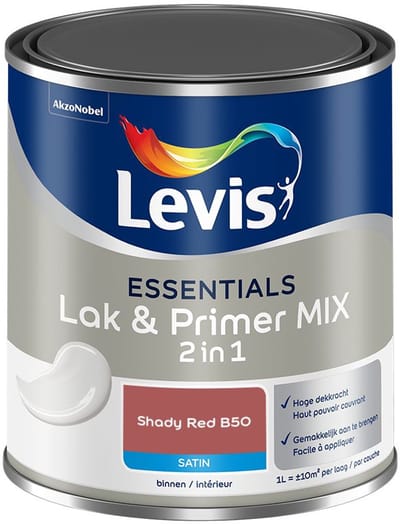 Levis - Essentials Lak & Primer Mix - Shady Red B50 - Mengverf - 1 L