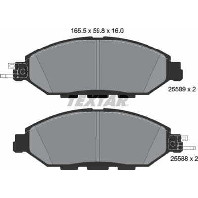Remblok set, schijfrem TEXTAR 2558903