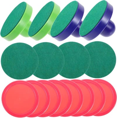 Airhockey Set - Hockey Spullen - Indoor Spelen - Vervangende Pucks - 9.6 cm - Zoals getoond