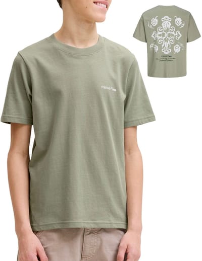 JACK&JONES JUNIOR - JORMONTAUK BACK GRAPHIC TEE SS EA26 JNR Jongens T-Shirt