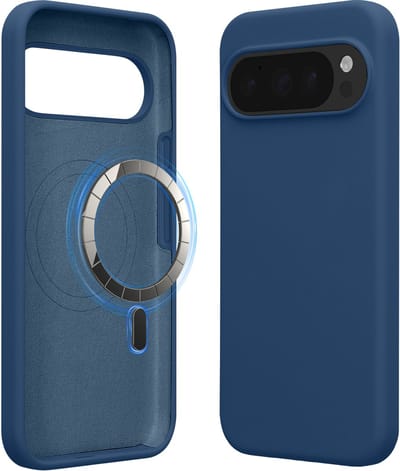 kwmobile telefoonhoesje geschikt voor Google Pixel 10 Pro XL - Hoesje met magneet compatibel met MagSafe - Smartphone case in marineblauw