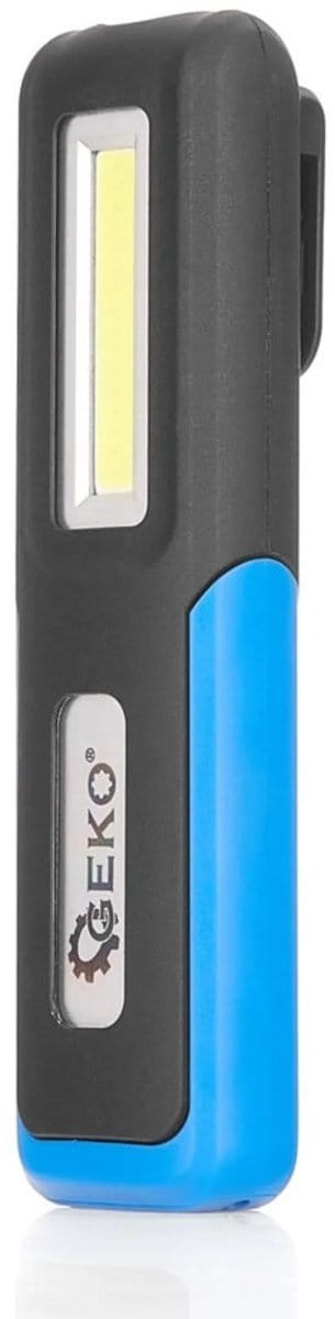 GEKO Oplaadbare werkplaatslamp - 3W COB LED - Magnetische bevestiging - 1200mAh batterij - Flexibele positionering