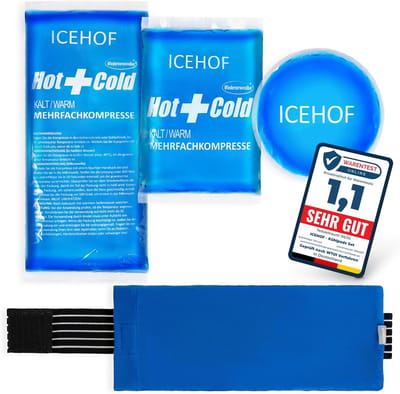 Thijox - ICEHOF IJszak (3x) met Vlieshoes, Lange Koelduur, Herbruikbare Gelkoeltas, Koelkompressen, Ideaal voor Feest, Camping, Tuin en Keuken