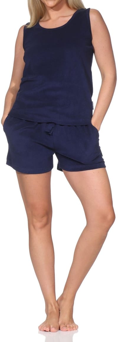 Normann damespyjama met korte mouwen in badstof - ook ideaal als homewear