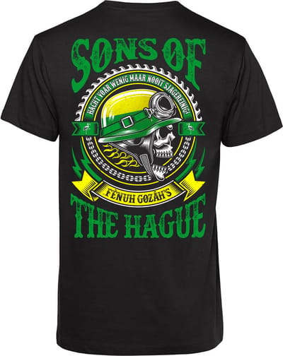 T-shirt Sons Of Den Haag | Kerstcadeau | Cadeau voor man | Vaderdag | Zwart | maat XS