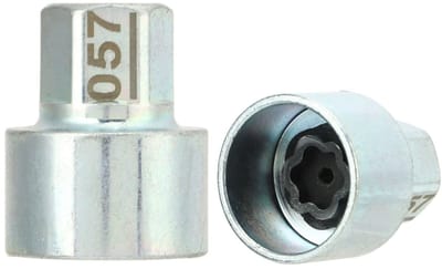 Dailygoody - Wiel Anti-diefstal Schroefmoer - Sleutel voor Schijfrem - Perfecte pasvorm - Zilver - Vervangingsmoer - 057