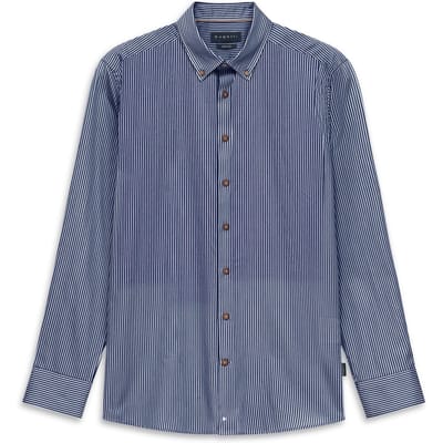 Bugatti Casual LM Donker Blauw Streep 9350 18507E 390
