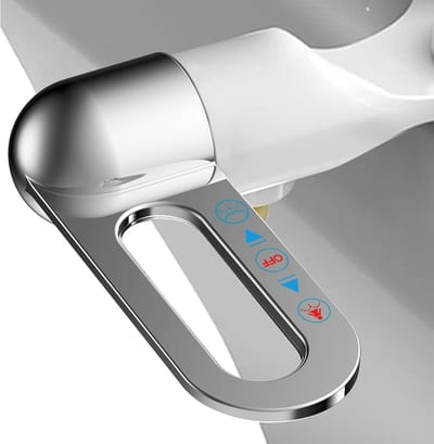 Zelfreinigende bidetsproeier - Ultraslank, niet-elektrisch bidet voor standaard toiletten, zelfreinigend, dubbele sproeier, instelbare druk, Met 2 sproeikoppen, Toilet bidet opzetstuk| Cyslmuk®