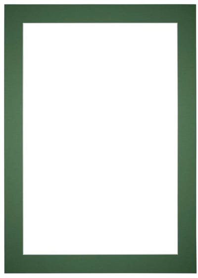 Passe-Partout Fotomaat 50x70 cm - Lijstmaat 59x84 cm - Groen Bos - Museumkarton - Fotolijst niet inbegrepen
