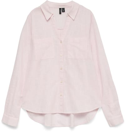 VERO MODA - VMISLUNN L/S BOW SHIRT WVN BTQ - Dames - Blouses