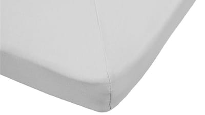 Beter Bed Select Jersey Hoeslaken Topper - 160 x 200/210/220 cm - 100% Katoen - Matrasbeschermer - Matrashoes - Lichtgrijs