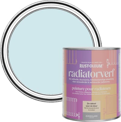 Rust-Oleum Blauw Radiatorverf Zijdeglans - Eucalyptus 750ml