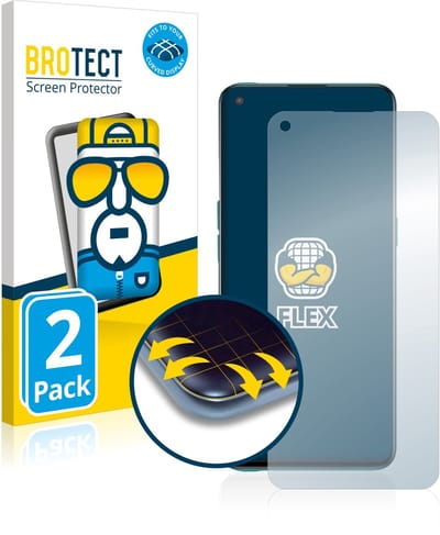 BROTECT - Screenprotector voor OnePlus Nord CE 5G - Folie Beschermfolie transparant volledig dekking - 2 Stuks