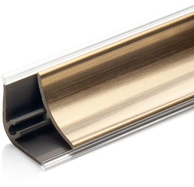 DQ-PP 3 m HOEKLIJST - Chroom - 13 x 13 mm - PVC - Keukenlijst, Werkblad Afwerkingslijst, Keukenafwerkingslijst, Wandafwerkingslijst, Tafelbladlijsten