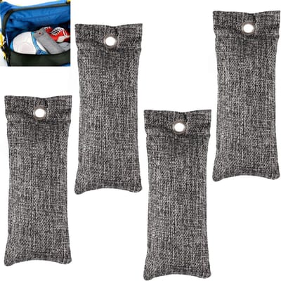 Luchtreiniging Zakken met Actieve Kool - 4 stuks voor Geurabsorptie in Schoenen, Kast en Sporttas