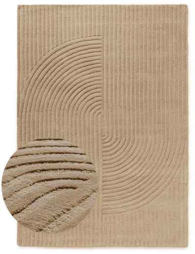 Japandi vloerkleed - Balans beige 120x170