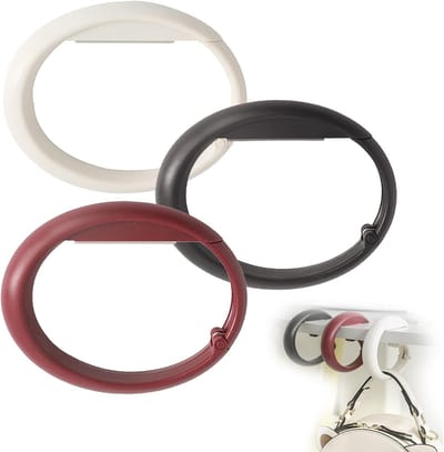 Dailygoods- Handtassenhouder Compact - Opvouwbare Tafeltashouder - Draagbare Zakhouders - Haken voor Dames - Set van 3 - Materiaal ABS - Tassteun
