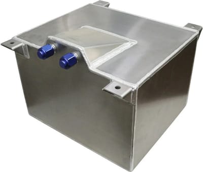 Brandstof Jerrycan - 20 Liter - Benzine of Diesel - met Tuit en Ontluchtingsnippel - Brandstoftank - Universele oliebox - met antislipschuim - voor trams en vrachtwagens - Zilver